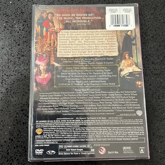 The Phantom of the Opera DVD - Picture 4 of 4